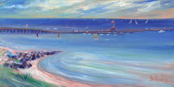 View from Camp Seagull - Oil on canvas