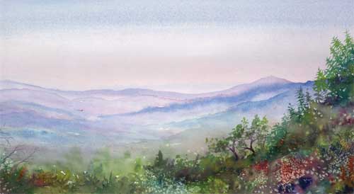 View from Mt Pisgah near Asheville