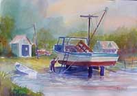 Boat on the Newport River