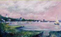 Silverlake Ocracoke Oil Painting on canvas